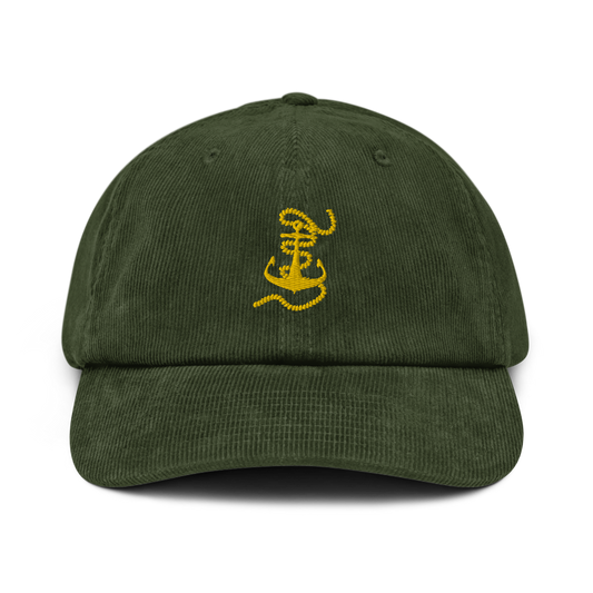 Gold Anchor Corduroy Dock Hat