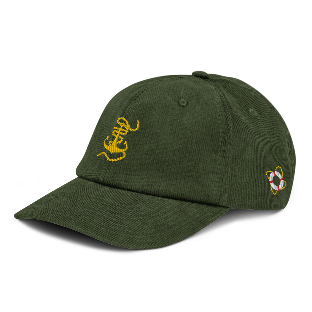 Gold Anchor Corduroy Dock Hat