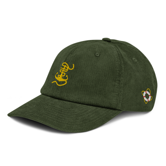 Gold Anchor Corduroy Dock Hat