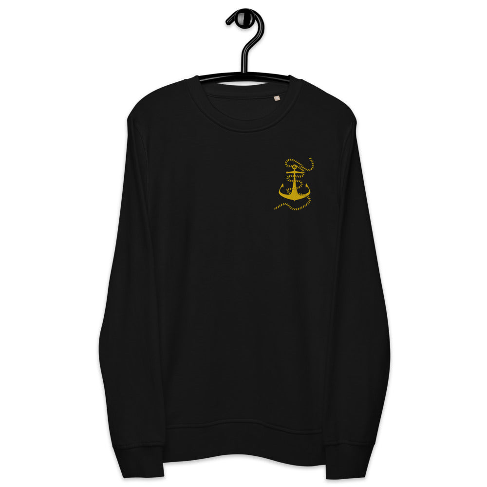 Embroidered Gold Anchor Sweater